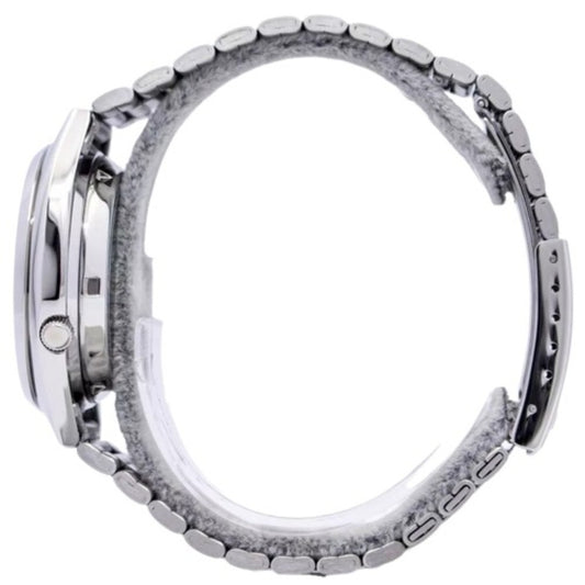 Seiko Men's Mechanical Watch Analog, Grey Dial Silver Stainless Band, SNXS79J