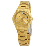Seiko Men's Sports Watch, Automatic 23 Jewels Gold Dial Gold Stainless Band, SNZ450J