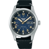 Seiko Men's Mechanical Watch Analog, Blue Dial With Black Nylon Strap, SRPG39K