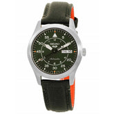 SEIKO 5 Automatic Men's Watch with Day and Date and Green Dial with Green Nylon Strap, SRPH29K