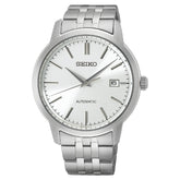 SEIKO Automatic Men's Watch with Date and Silver Dial and Silver Stainless Steel Strap,SRPH85K