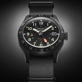 Seiko 5 Sports Men's Automatic Watch Analog Black Dial with Black Leather Strap, SSK025K