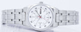 Seiko Women's Mechanical Watch Analog, White Dial Silver Stainless Band, SYMB93J