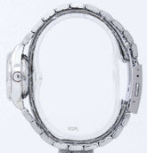 Seiko Women's Mechanical Watch Analog, Black Dial Silver Stainless Band, SYMK17J