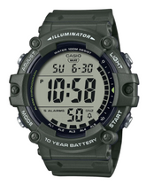 Casio Men's watch Digital, Black Dial Black Resin Strap, AE-1500WHX-3AVD
