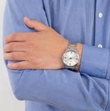 Casio Men's Watch Analog, Silver Dial Silver Stainless Steel Strap, MTP-V005D-7B5UD