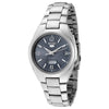 Seiko Men's Mechanical Watch Analog, Grey Dial with Silver Stainless Band, SNK621K