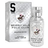 Beverly Hills Polo Club Prestige Silver Signature Edition 100ml, BHPC6023S perfume 100ml for men, woody fragrance, sku BP-BHPC6023S
