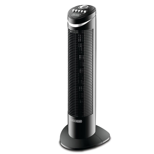 Black+Decker, 3 Speed Tower Fan with Timer and Oscillation, 50W Black, TF50-B5