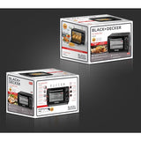 Black+Decker 19L Toaster Oven with Double Glass and Rotisserie |TRO19RDG-B