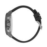 Quantum Men's Chronograph Watch Analog Grey Dial with Black Silicone Band, TTG1003.061