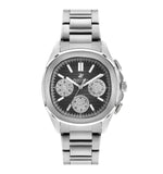 Beverly Hills Polo Club Men's Watch Analog Black Dial with Silver Stainless Steel Band, BP3212X.350