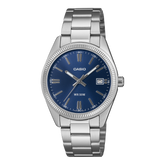 Casio UTP-1302PD-2A1VDF Unisex Analog Watch Blue Dial with Silver Stainless Steel Band