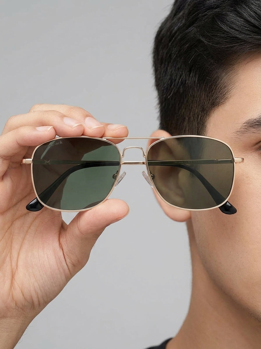 Fastrack Unisex Sunglasses, Green Lens, Polarised and UV protected, M278GR1PV - image 5