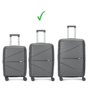 Carlton Hertford 66cm 8 Wheel Hard Top Trolley-Grey, HERTFORD66GY