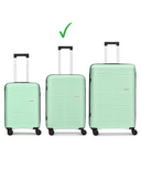 Carlton Alton 66cm 8 Wheel Hard Top Trolley-Green, ALTON66G