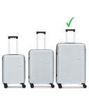 Carlton Alton 76cm 8 Wheel Hard Top Trolley-Grey, ALTON76GY