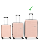 Carlton Alton 76cm 8 Wheel Hard Top Trolley-Peach, ALTON76PK