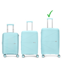 Carlton Hertford 76cm 8 Wheel Hard Top Trolley-Blue, HERTFORD76BL