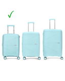 Carlton Hertford 55cm 8 Wheel Hard Top Trolley-Blue, HERTFORD55BL