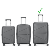 Carlton Hertford 76cm 8 Wheel Hard Top Trolley-Grey, HERTFORD76GY