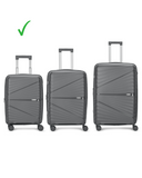 Carlton Hertford 55cm 8 Wheel Hard Top Trolley-Grey, HERTFORD55GY