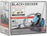 Black+Decker, 2000W Bagless Multi- Cyclonic, Vacuum Cleaner, Blue & Black, VM2080-B5