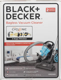 Black+Decker, 2000W Bagless Multi- Cyclonic, Vacuum Cleaner, Blue & Black, VM2080-B5