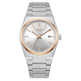 Lee Cooper Men's Watch Analog Silver Dial with Silver Stainless Steel Band, LC08196.530