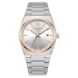 Lee Cooper Men's Watch Analog Silver Dial with Silver Stainless Steel Band, LC08196.530