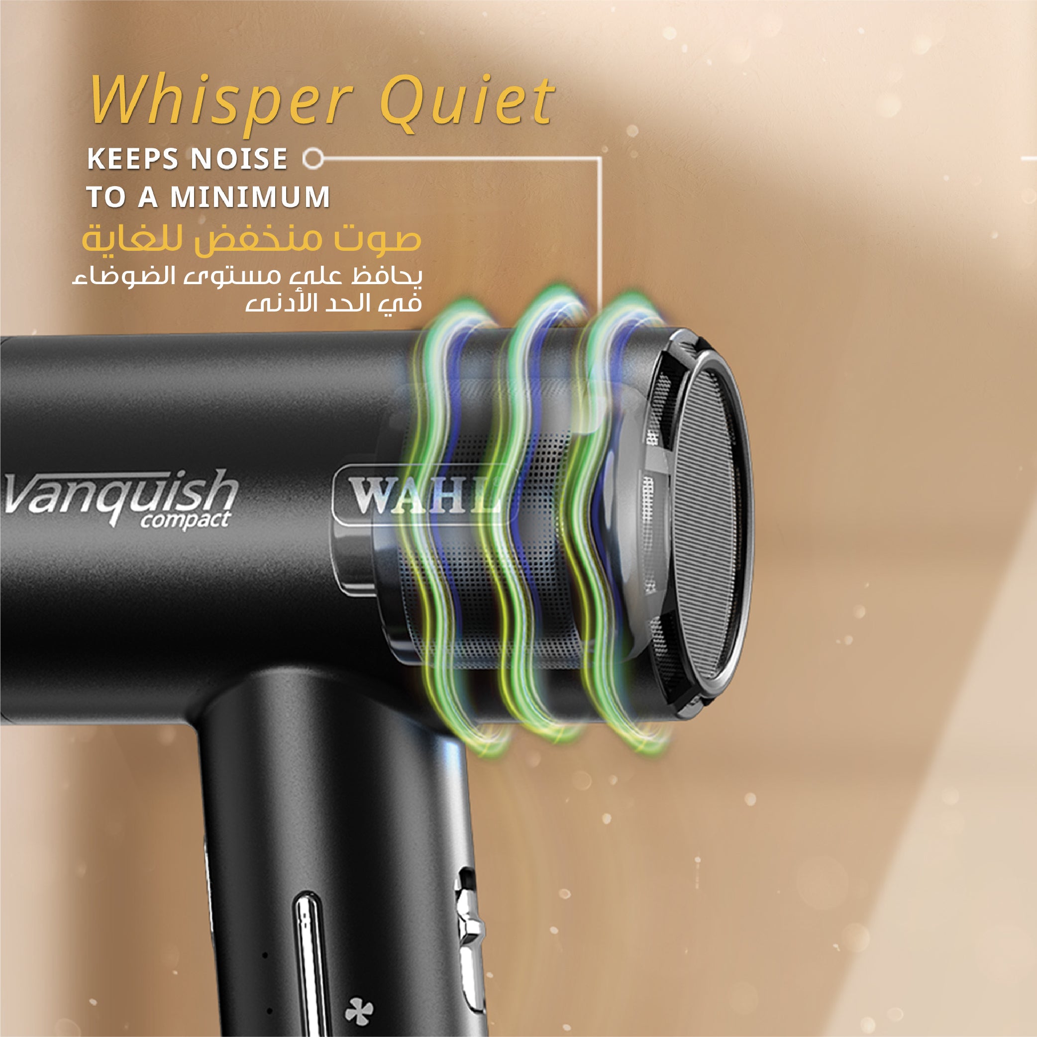 Wahl Vanquish Compact Corded Hair Dryer Black, 4322-0370 Wahl grooming product