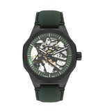 Lee Cooper, Men's, Analog Watch, Green Dial, with Leather Band, LE-LC07904.077