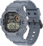 Casio, Men's Watch Digital, Black Dial Grey Resin Band, WS-1700H-8AVDF