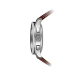 Alfajr Islamic Prayer Mens Watch Ana-Digital Black Dial With Brown Leather Strap, WK-26LS