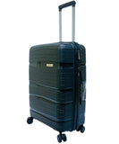 Globetrotter Boston 65cm Black 8 Wheel Hard Top Trolley, BOSTON65BLK