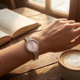 Titan Womens Raga Spotlight Analog Watch Pink Dial with Two Toned Stainless Steel Band ,95424KM01