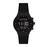 Alfajr Islamic Prayer Unisex Watch Digital With Black Rubber Strap, WY-16BLACK