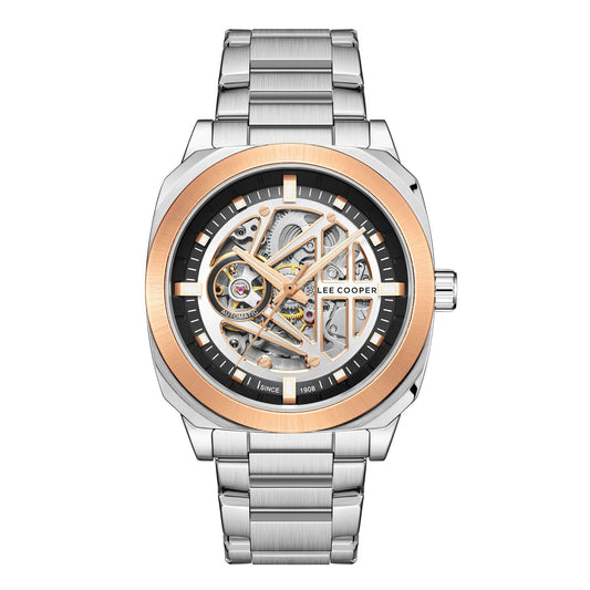Lee Cooper, Men's, Analog Watch, Black Dial, with Stainless Steel Band, LE-LC08075.560
