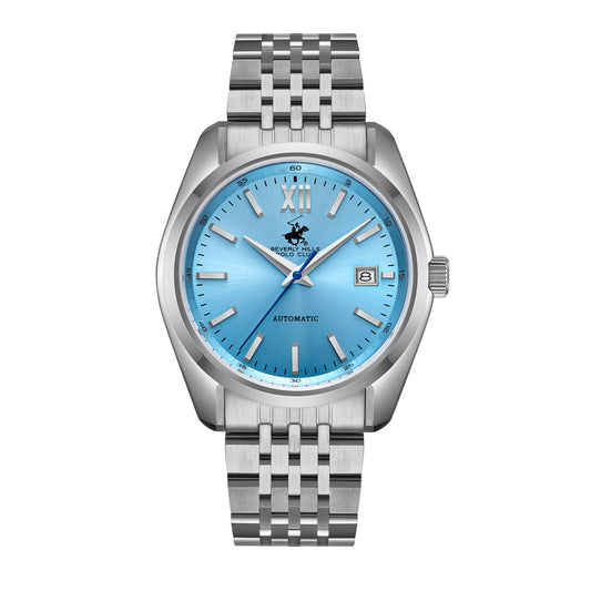 Beverly Hills Polo Club, Men's, Analog Watch, Blue Dial, with Stainless Steel Band, BH-BP3697X.300