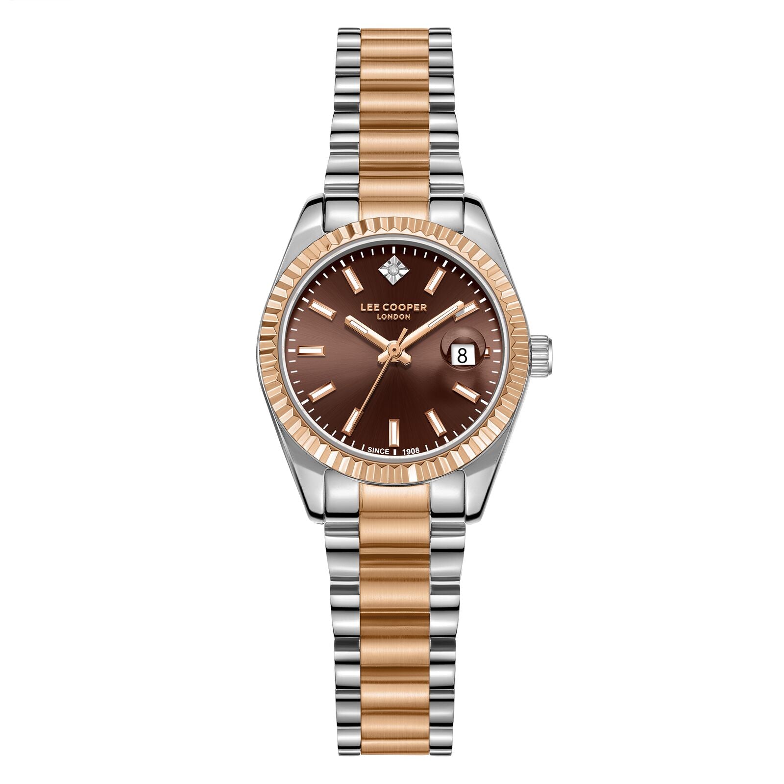 Lee Cooper LE-LC08126.540 brown dial women watch