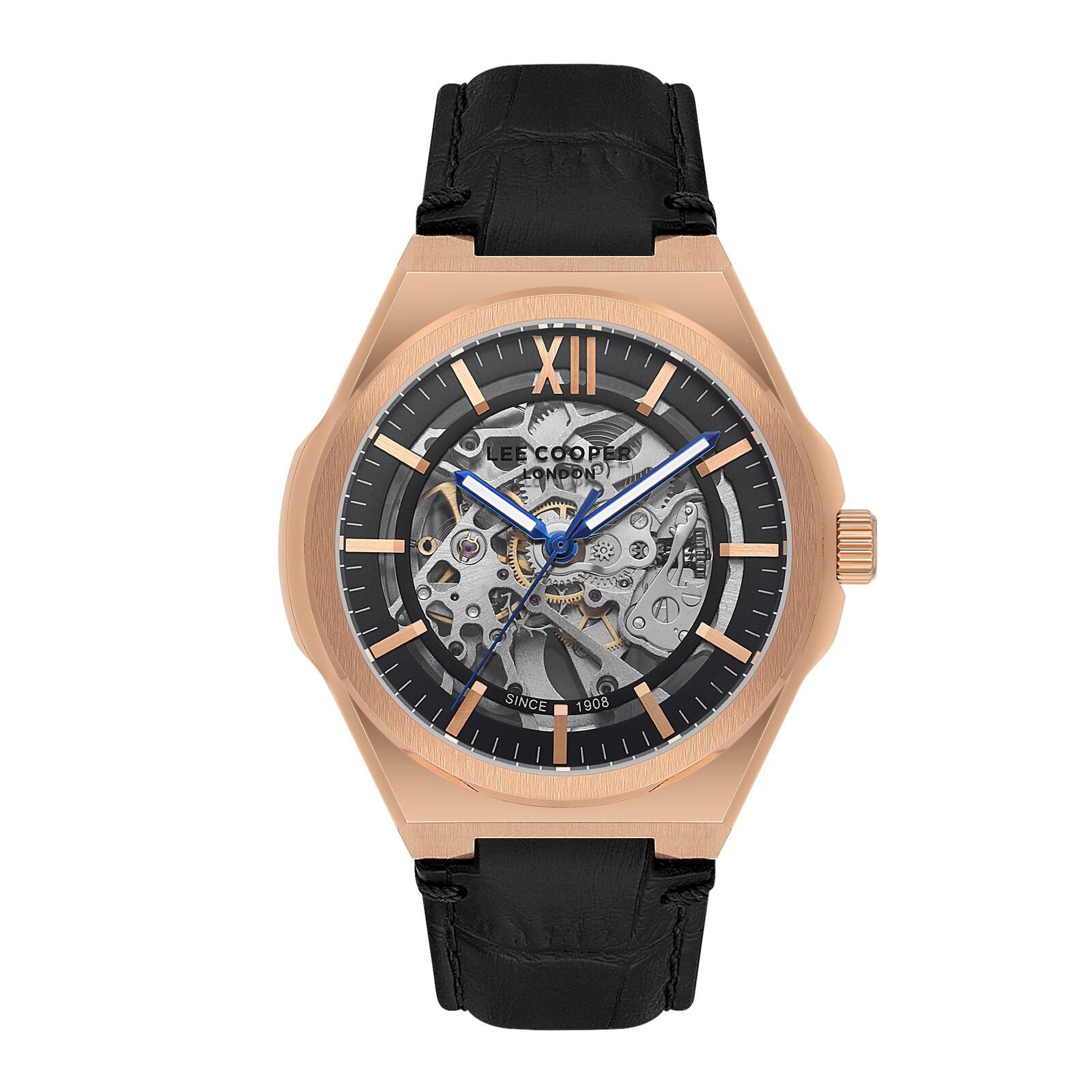 Lee Cooper, Men's, Analog Watch, Black Dial, with Leather Band, LE-LC08050.451
