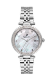 Beverly Hills Polo Club Women's Watch Analog Mother of Pearl Dial with Silver Stainless Steel Band, BP3583X.320