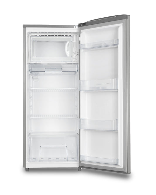 Zen Single Door Refrigerator, Silver With Lock & Key 260L, ZR260SW