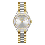 Beverly Hills Polo Club Women's Watch Analog Silver Dial Gold/Silver Stainless Steel Band, BP3639C.230