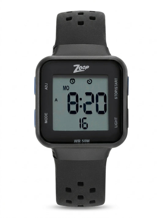 Zoop Digital Watch Kids Girls Watch with Black Dial and Black Strap, 16022PP03