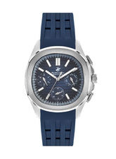 Beverly Hills Polo Club Men's Multifunction Watch with Dark Blue Dial and Blue Silicone Band, BP3211X.499