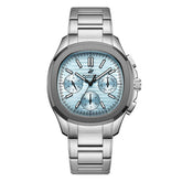 Beverly Hills Polo Club Men's Analog Watch, Blue Dial Multi-Function With Silver Stainless Steel Band, BP3212X.301