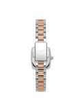 Lee Cooper Women's Analog Watch with White Mother Of Pearl Dial and Silver/Rose Gold Stainless Steel Band, LC08347.520