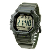 Casio Men's Digital Watch, Green Display With Resin Band, AE-1600HX-3AVDF