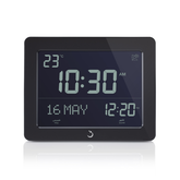 Alfajr Digital Desk Islamic Prayer Clock Black With Multiple Azan Sound And Prayer Times, CF-19B